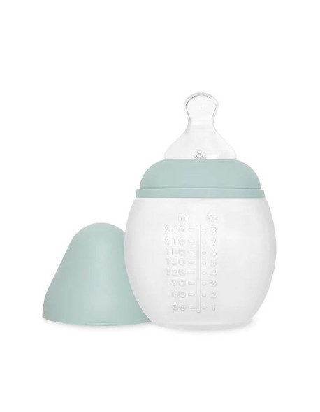 Elhee Plastic Baby Bottle with Silicone Nipple for 0+, 0+ m, months Ivy Green 240ml