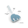 Done by Deer Case Pacifier Elphee made of Silicone Blue