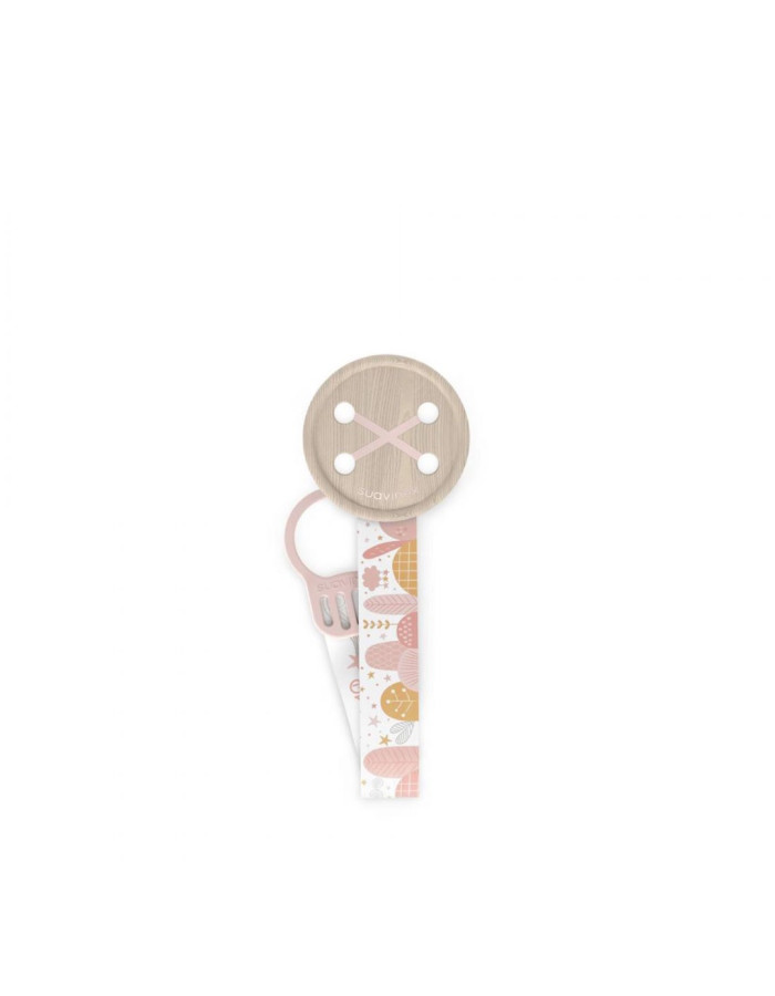 Suavinex Ribbon Pacifier made of Fabric Pink Suavinex Ribbon Pacifier made of Fabric Pink