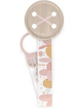 Suavinex Ribbon Pacifier made of Fabric Pink