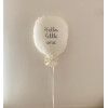 Hello little one Fabric Kids Decorative Wall Hanging 35x50cm White