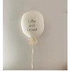 Fabric Kids Decorative Wall Hanging 35x50cm White - Little and loved