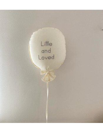 Fabric Kids Decorative Wall Hanging 35x50cm White - Little and loved