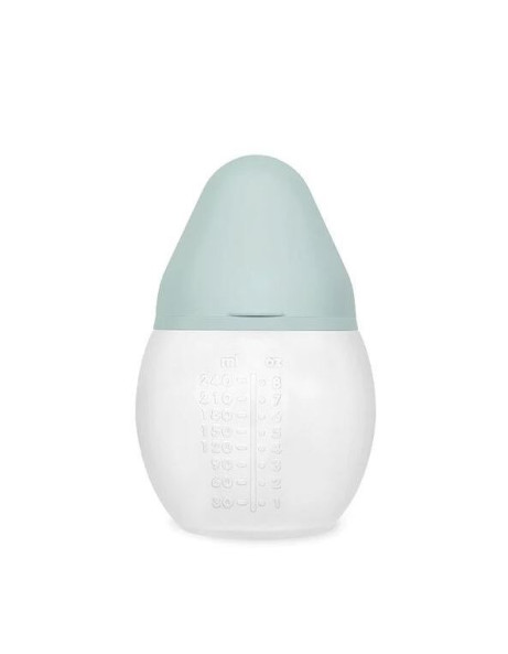 Elhee Plastic Baby Bottle with Silicone Nipple for 0+, 0+ m, months Ivy Green 240ml