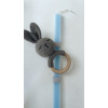 my first candle bunny rattle