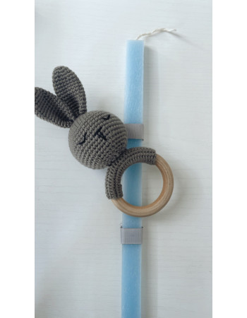 my first candle bunny rattle