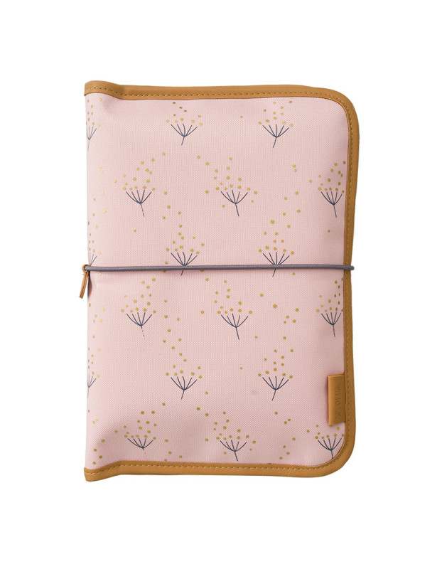 Fresk Portable Changing Pad Dandelion of Fabric pink 18x26cm