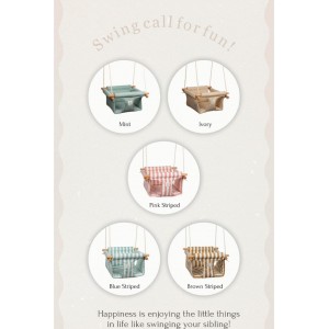 Κούνια mint striped swing