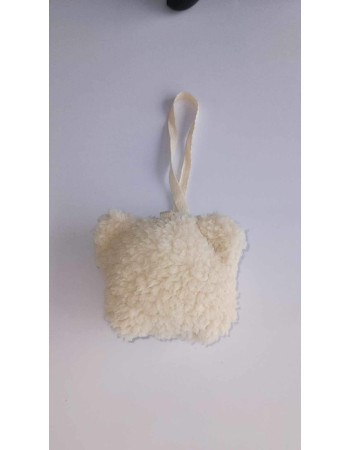 Pacifier strap white bear