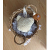 Pacifier strap white bear