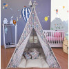 BabyBliss: Chase Your Dreams In A Balloon Large Fabric Tent with Thick Mattress and 2 Cushions