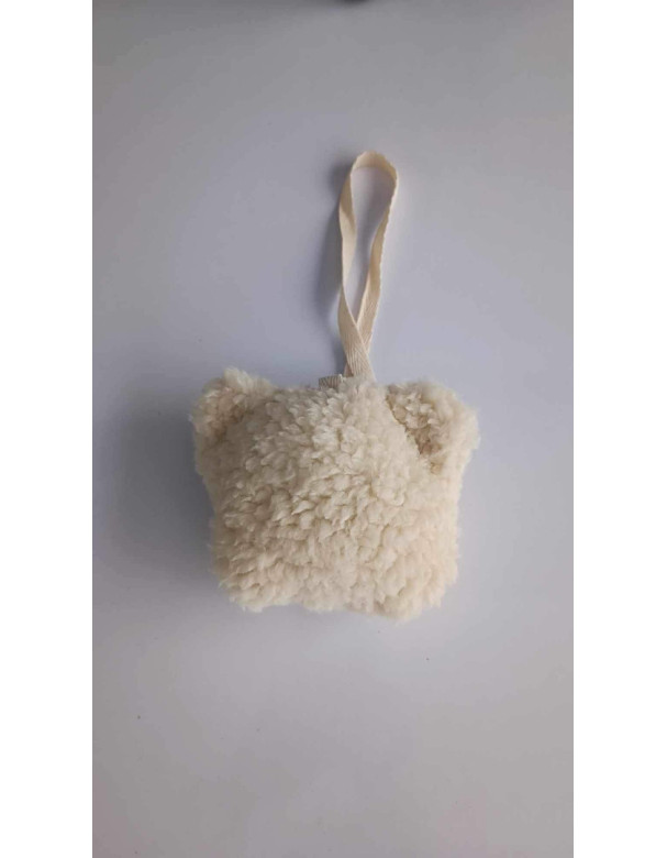 Pacifier strap white bear