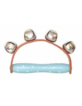 Jabadabado: Bells with wooden handle Blue