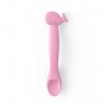 Suavinex Baby Spoon Whale made of Silicone for 6+ months Pink