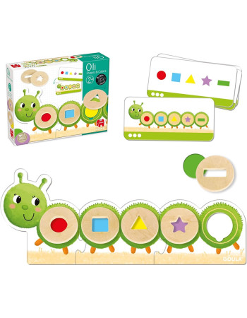 Goula Oli Shapers & Colors Educational Toy Knowledge made of Wood for 2+ Years Old