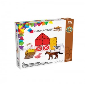 Magna-Tiles Μαγνητικό Παιχνίδι Κατασκευών Farm Animals για Παιδιά 3+ Ετών