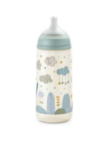 Suavinex Plastic Bottle Anti-Colic with Silicone Nipple for 6+ months Dreams Blue 360ml 1pcs