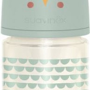 Μπιμπερό Γυάλινο Φυσιολογική θηλή Σιλικόνης SX PRO 120ml +0μ Mint Suavinex