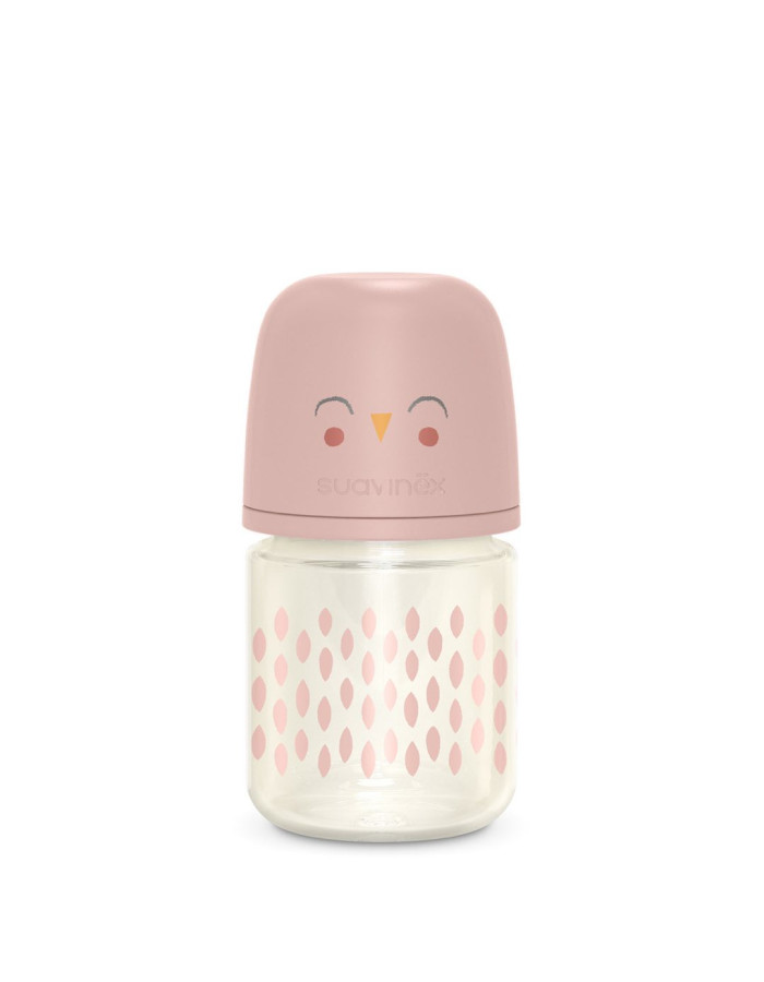 Suavinex Glass Bottle Bonhomia Anti-Colic with Silicone Nipple for 0+, 0+ m, months 120ml 1pcs Suavinex Glass Bottle Bonhomia Anti-Colic with Silicone Nipple for 0+, 0+ m, months 120ml 1pcs