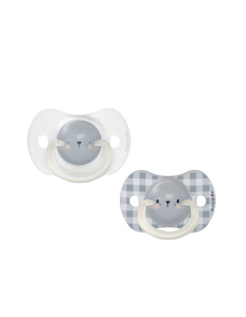 Suavinex Pacifiers Silicone Sx Pro Bear Blue Night for 0-6 months 2pcs