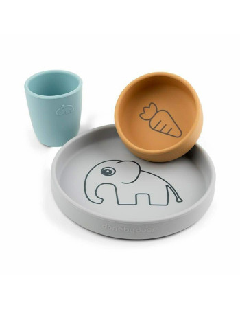 Done by Deer Feeding Set from Silicone Multicolour 3pcs