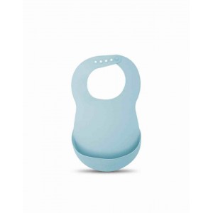Bib Silicone Blue 1pc Suavinex
