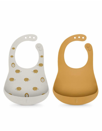  Silicone bib Gr Yw 2pcs Suavinex