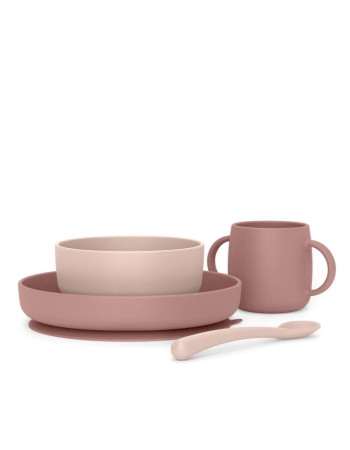 All Silicone Dinner Set Soft color 4 pcs Suavinex