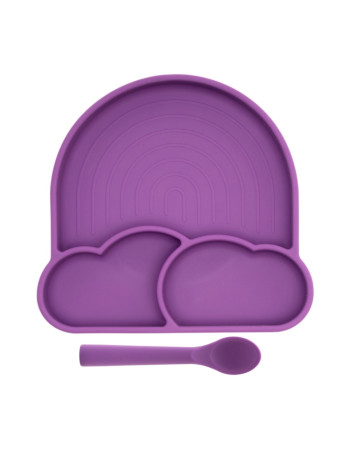 100% PREMIUM SILICON PLATE & SPOON