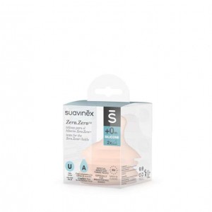 Suavinex Baby Bottle Teat of Silicone Adjustable Flow for 0+ months 2τμχ
