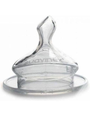 Suavinex Silicone Baby Bottle Teats Slow Flow for 0+ months 2pcs