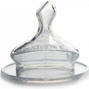 Suavinex Silicone Baby Bottle Teats Slow Flow for 0+ months 2pcs