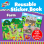 Galt Toys, Reusable Sticker Book - Animals, Sticker Books, Ages 3 Years Plus