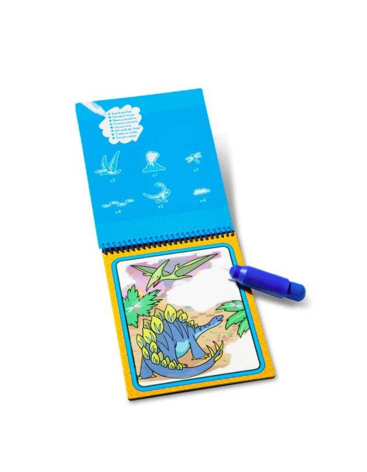 Melissa and Doug Water Wow Dinosaurs On The Go Βιβλίο Ζωγραφικής Με Νερό - Δεινόσαυροι