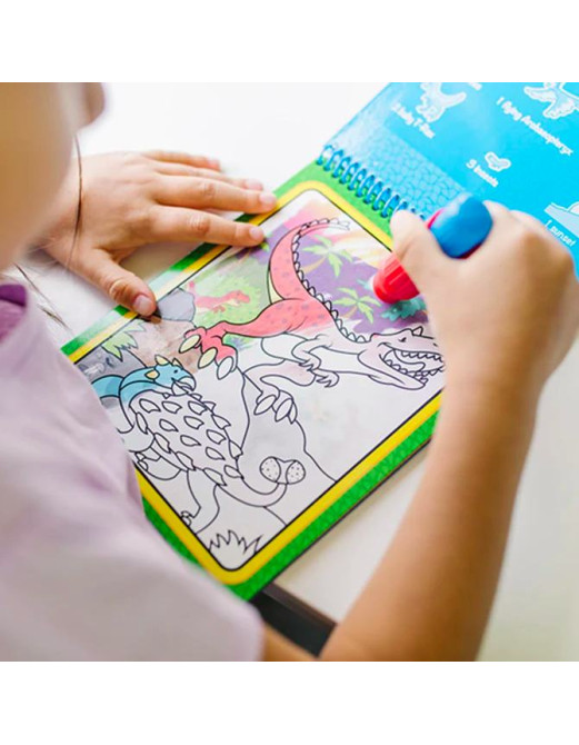 Melissa and Doug Water Wow Dinosaurs On The Go Βιβλίο Ζωγραφικής Με Νερό - Δεινόσαυροι