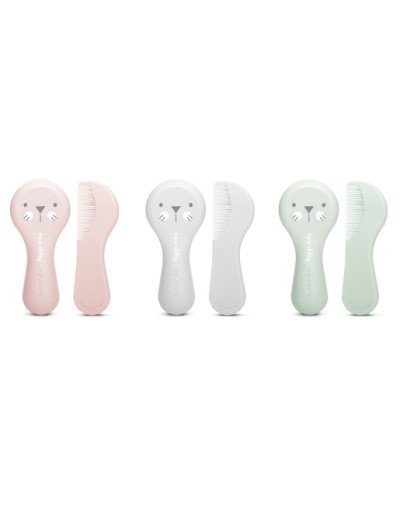 Suavinex Baby Brush & Comb Pink Tiger 2pcs