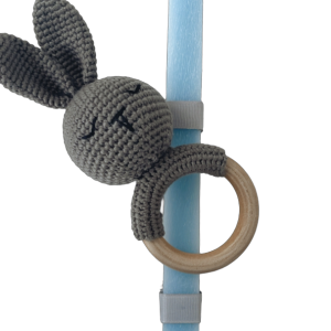 my first candle bunny rattle