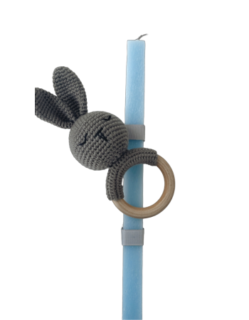 my first candle bunny rattle