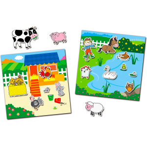 Τετράδιο με αυτοκόλλητα Galt - Φάρμα, 150 αυτοκόλλητα για πολλαπλή χρήση