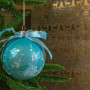''baby's First Christmas'' Hanging Ball Ornament Ornament Glass White 8cm