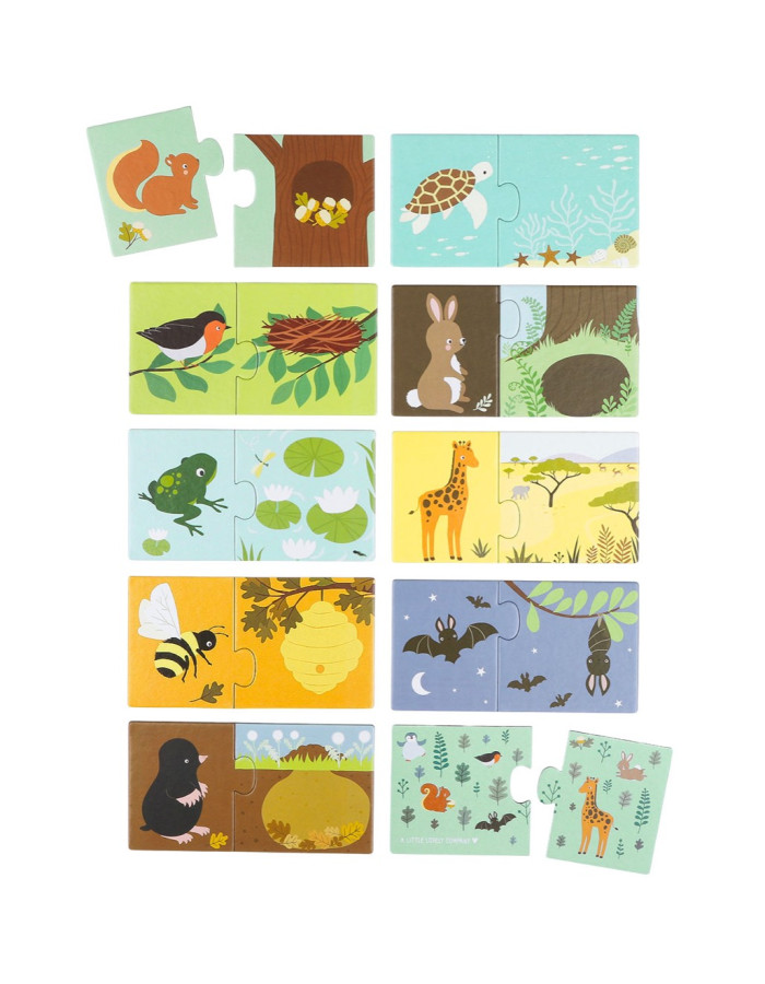A Little Lovely Company: puzzle learn the animals and their food A Little Lovely Company: puzzle learn the animals and their food