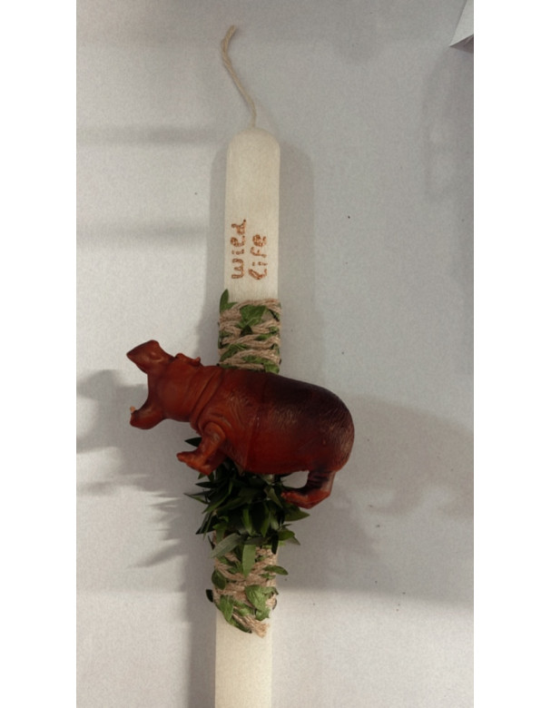 Handmade hippo candle Handmade hippo candle