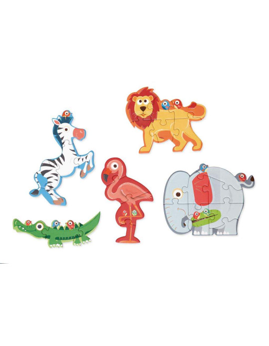 Kids Puzzle Safari for 2++ Years 26pcs Scratch Europe