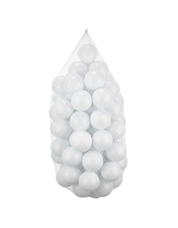 Ball Pit light grey with light blue / pink/ white balls