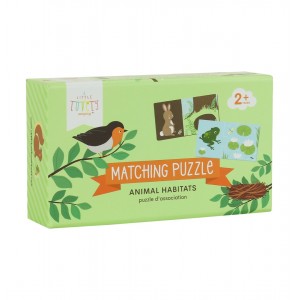 A Little Lovely Company: Puzzle Μαθαίνω τα ζωάκια και τα μέρη που ζουν