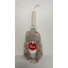 Handmade Easter candle with mouse Handmade Easter candle with mouse