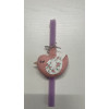 Handmade Easter candle with handmade bird Handmade Easter candle with handmade bird