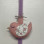 Handmade Easter candle with handmade bird