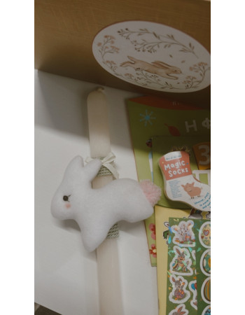 My Easter candle - rabbit