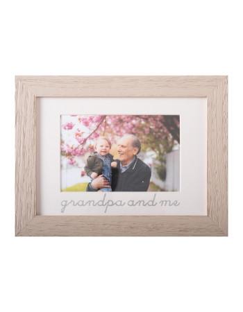 Grandfather and grandson photo frame